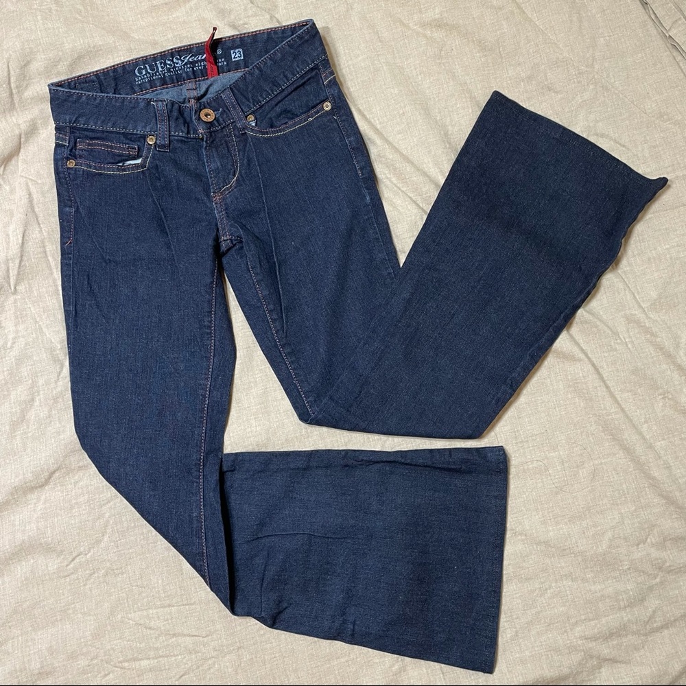 Guess dark blue and black jeans
